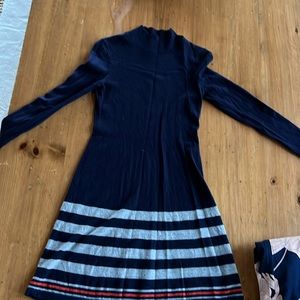 Size small 100% merino wool colorblock dress. In gently worn condition.